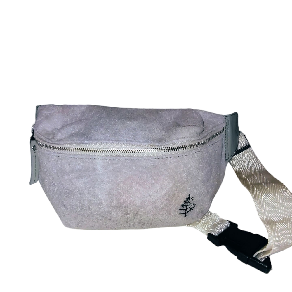 FH Wadsworth Four Seasons NY Grey Terry Cloth Fanny Pack